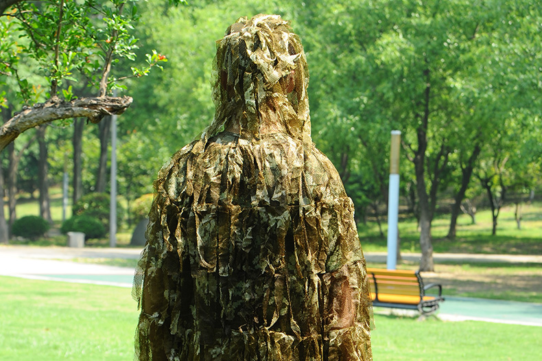 城市迷彩布條兩件套偽裝服