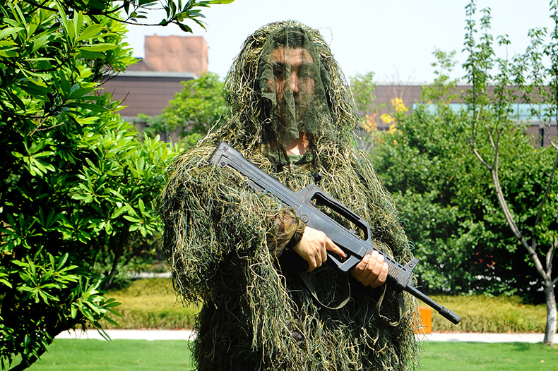 叢林毛絲兩件套偽裝服